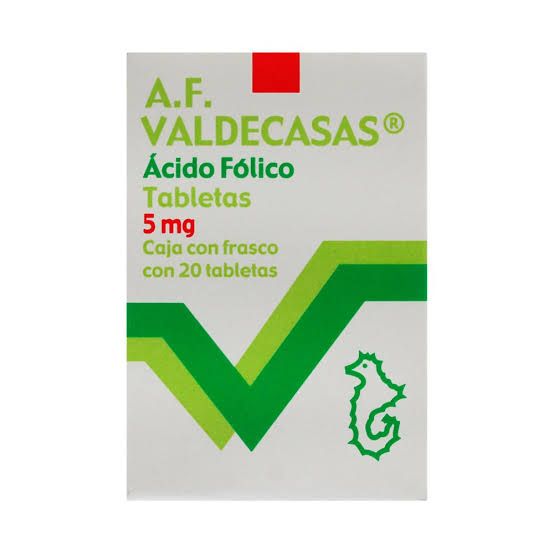 ACIDO-FOLICO 5 MG 20 TAB VALDECASAS