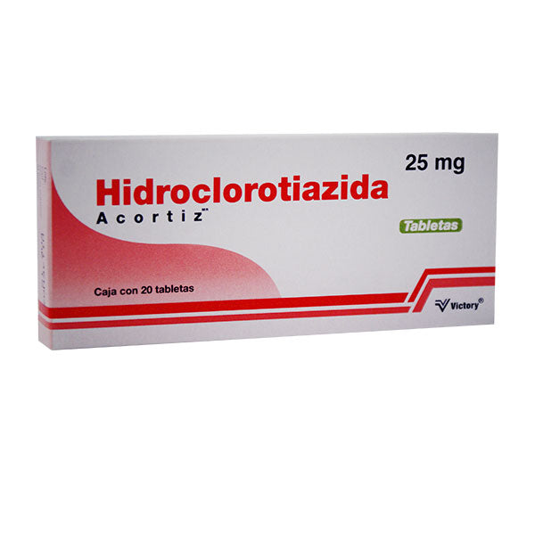 HIDROCLOROTIAZIDA *ACORTIZ* 20 TAB 25 MG