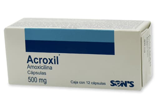 ACROXIL 12 CAP 500MG SONS