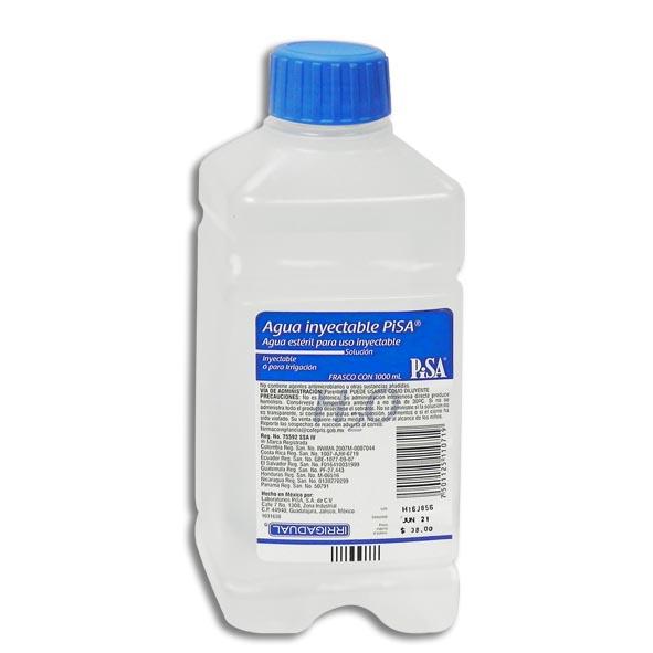 AGUA INYECTABLE FCO 1000ML PISA