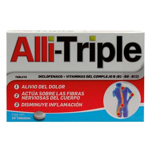 ALLI-TRIPLE 50/.25/50/50 MG 10TAB