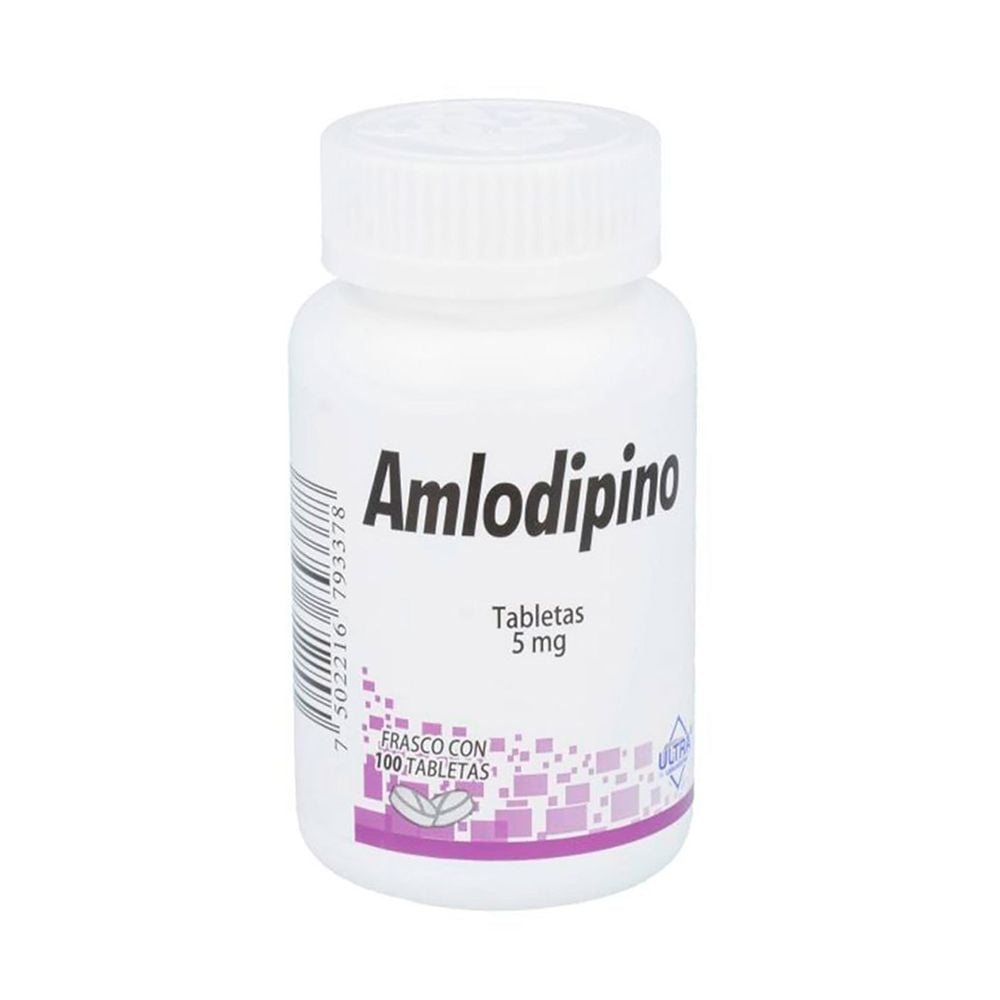 AMLODIPINO 100 TAB 5MG ULTRA