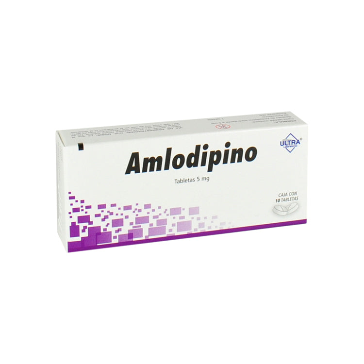 AMLODIPINO 10 TAB 5MG ULTRA
