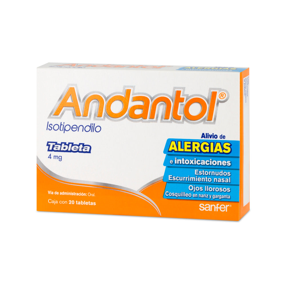 ANDANTOL 20 TAB 4MG