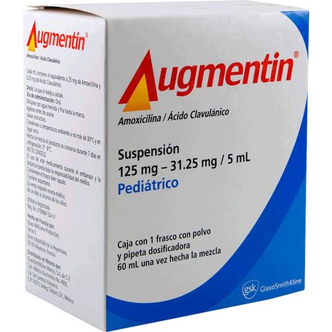 AUGMENTIN 125/31.25MG PED 60MLSUSP