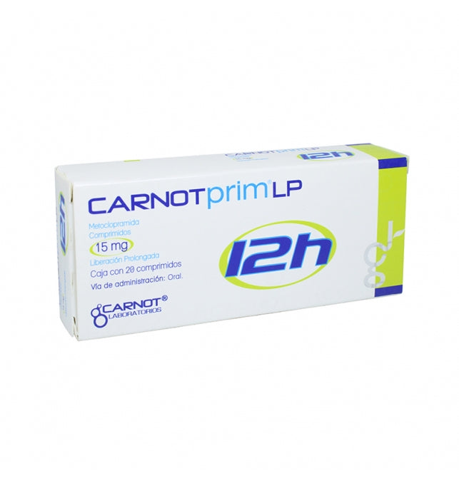 CARNOTPRIM LP 12H 15 MG 20 CPR