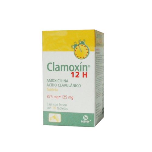 CLAMOXIN 12H 10 TAB 875/125 MG