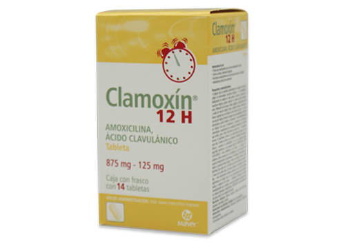 CLAMOXIN 12 H 14 TAB 875/125 MG