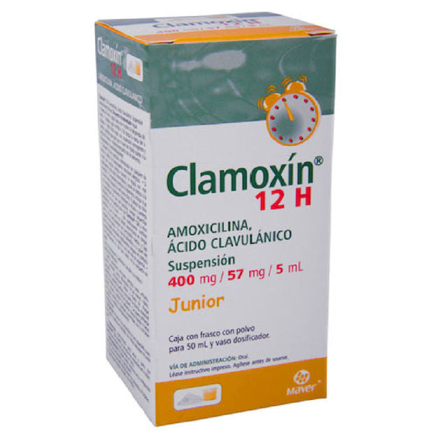 CLAMOXIN 12H JR 1 SUSP 400/57MG/5/50 ML