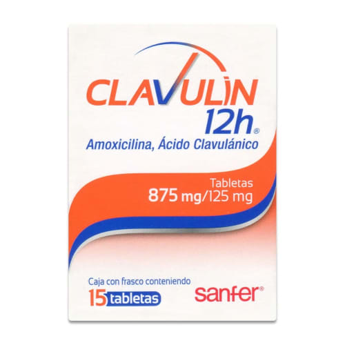 CLAVULIN 12H 875/125MG 15 TAB