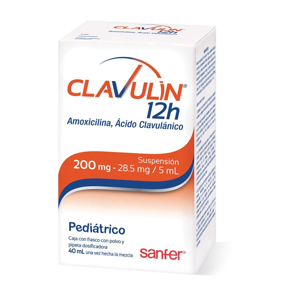 CLAVULIN 12H 200/28.5MG 40 ML SUSP