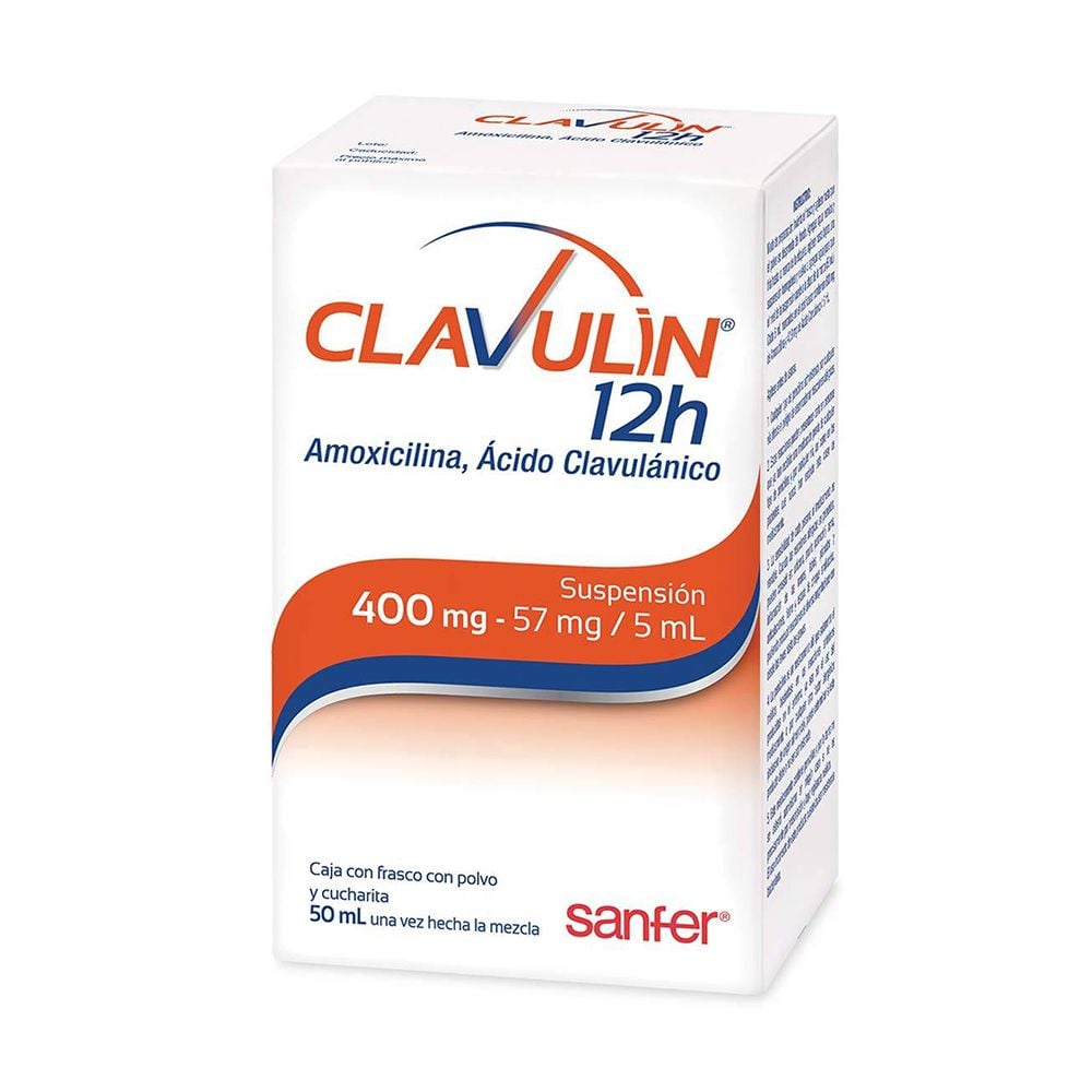 CLAVULIN 12H 400/57MG 50 ML SUSP