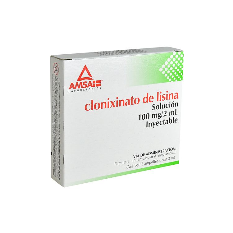 CLONIXINATO DE LISINA 5 AMP 100MG/2 ML