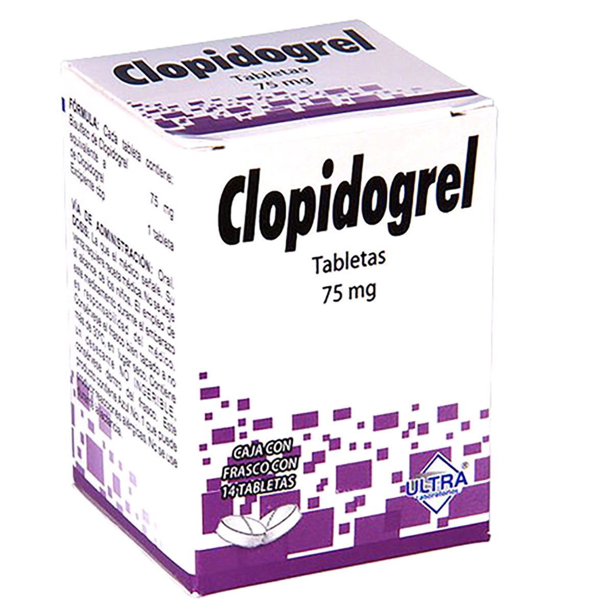 CLOPIDOGREL 14 TAB 75MG  ULTRA