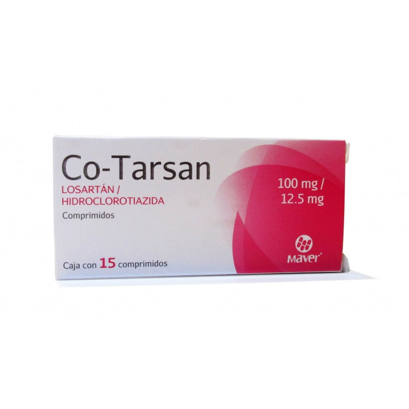 CO-TARSAN 15 COMP 100/12.50 MG