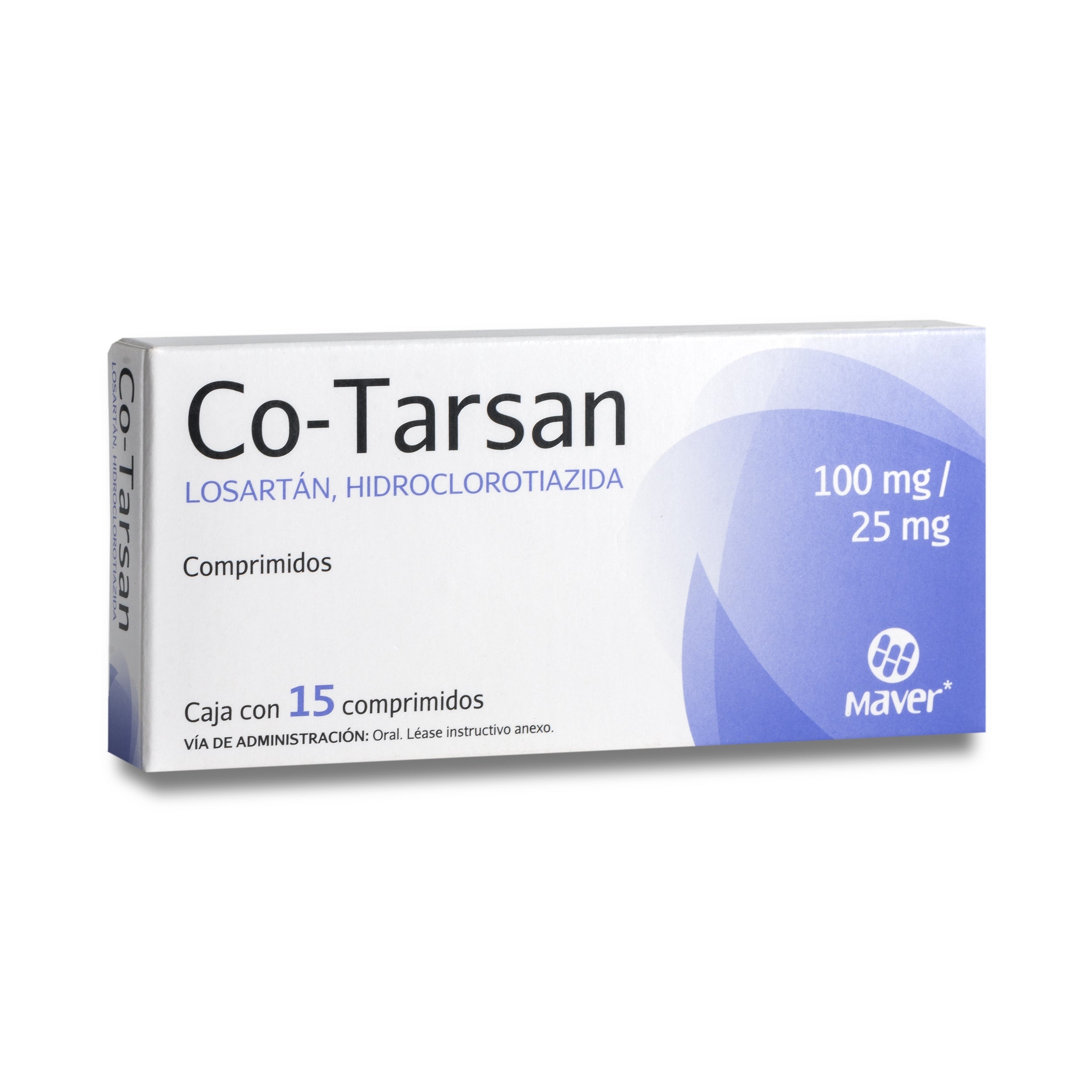 CO-TARSAN 15 COMP 100/25 MG