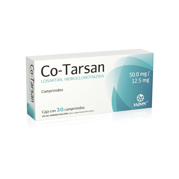 CO-TARSAN 30 TAB 50/12.5 MG