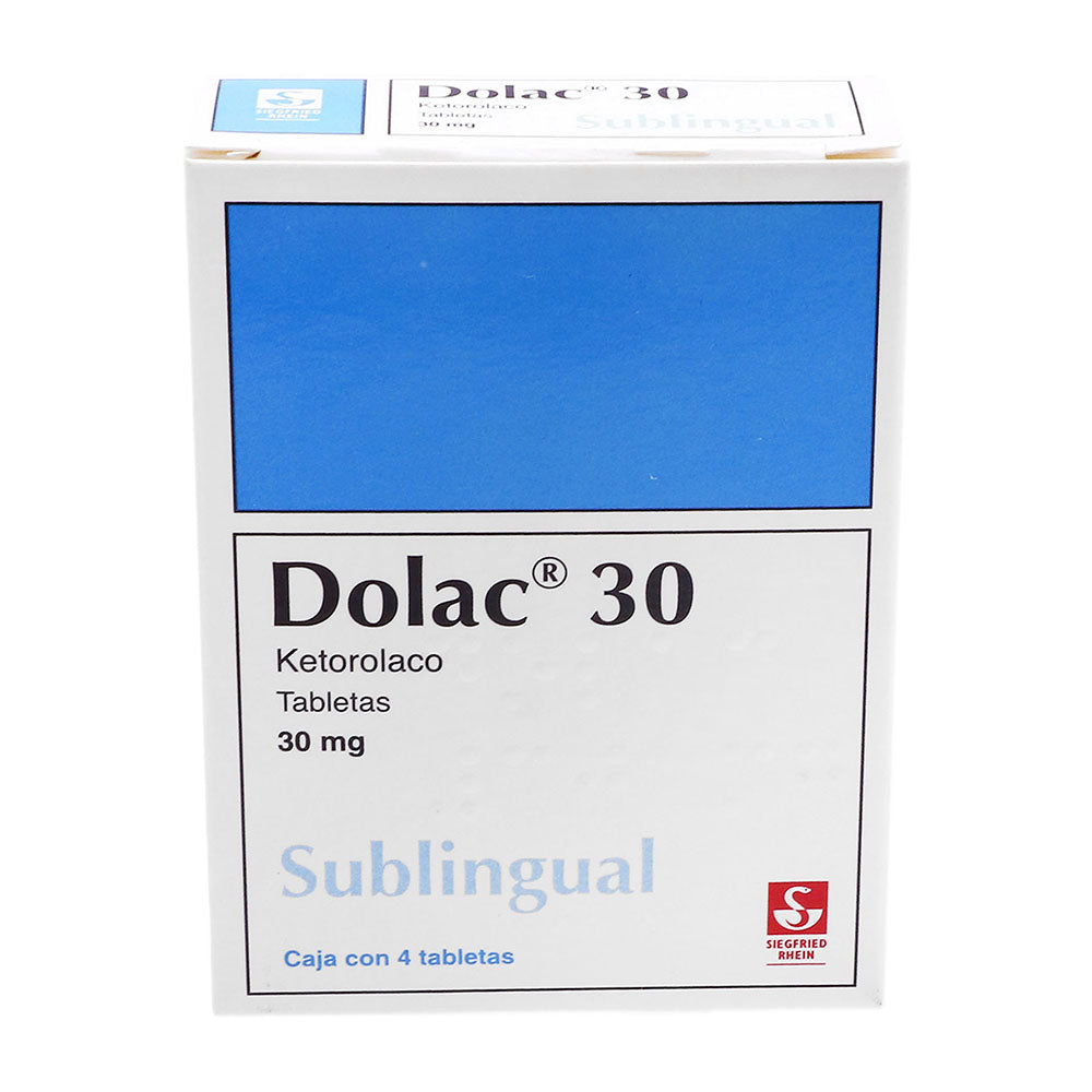 DOLAC 30 MG SUBLINGUAL 4 TAB