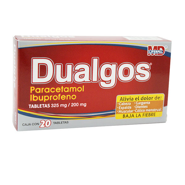 DUALGOS 20 TAB 325/200 MG