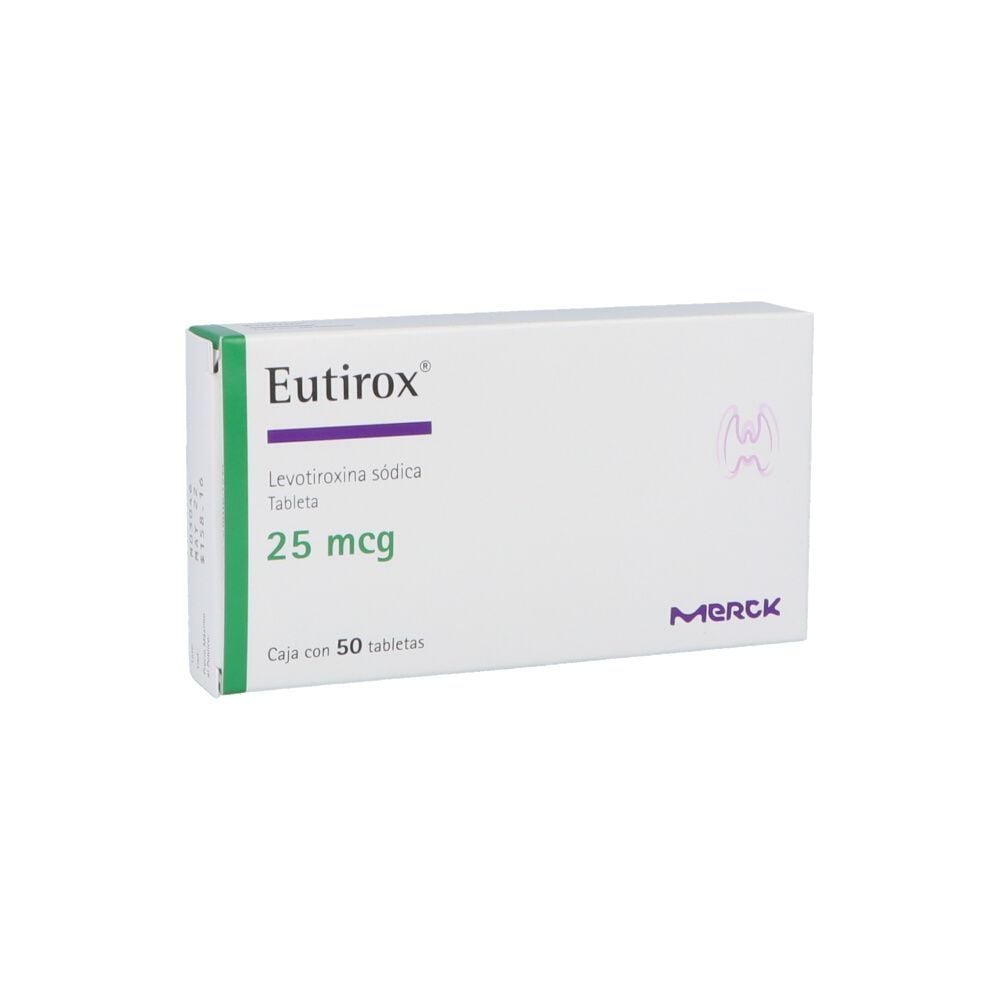 EUTIROX 25 MCG 50 TAB 3480