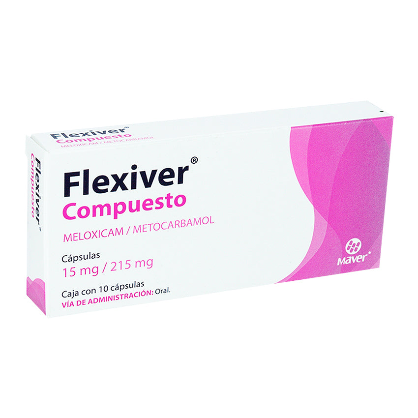 FLEXIVER COMPUESTO 10 CAPS 215/15 MG