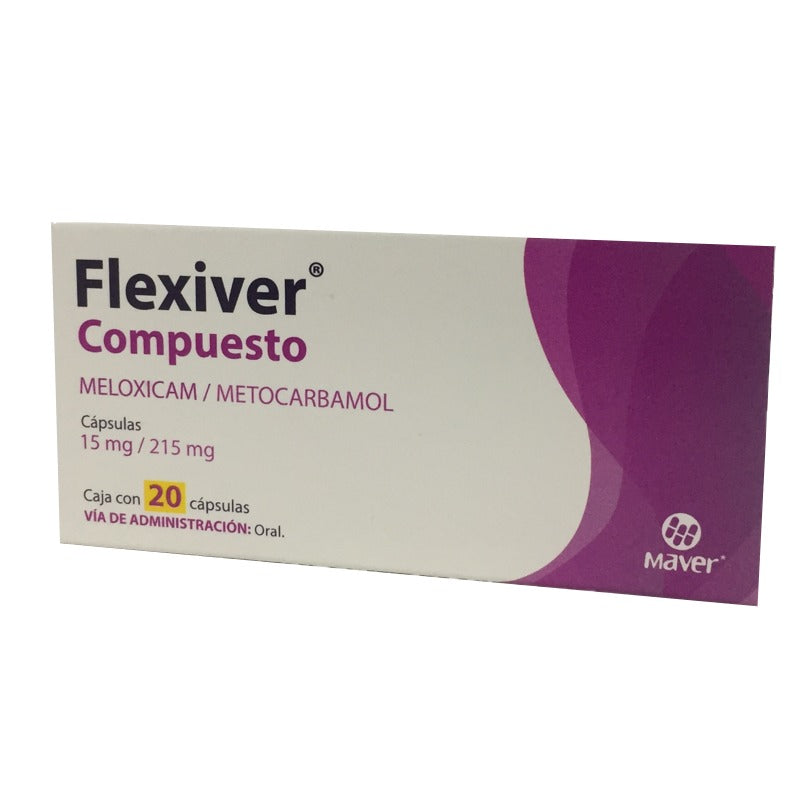 FLEXIVER COMPUESTO 20 CAPS 215/15 MG