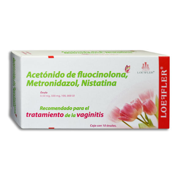 AC FLUOCIN, 10 OVS 0.5/500 MG/100,000 UI