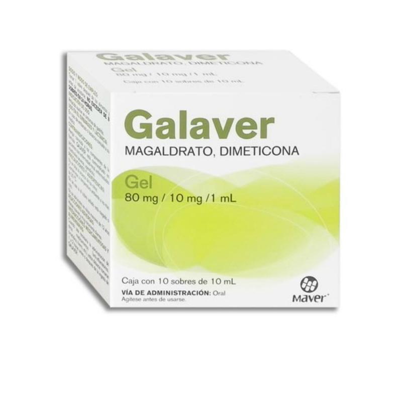 GALAVER GEL 10 SOB 80MG/10MG/10 ML
