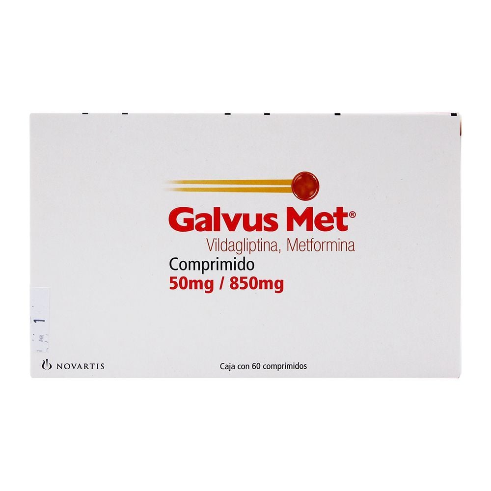 GALVUS-MET 50/850MG 60 CPR REC
