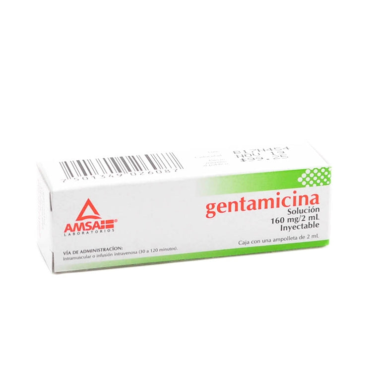 GENTAMICINA 1 AMP 160MG/2 ML