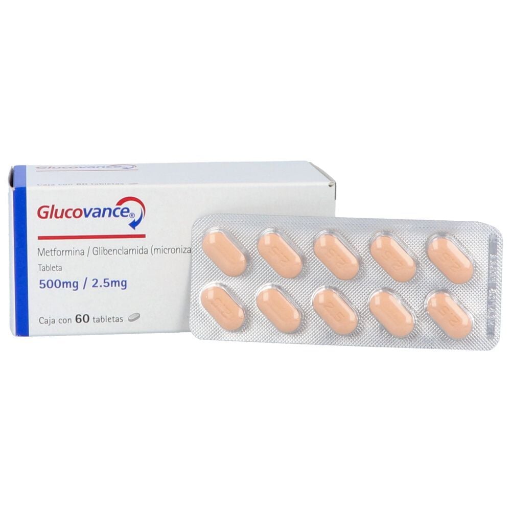 GLUCOVANCE 500/2.5MG 60 TAB