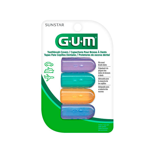 CAPUCHONES GUM P/CEPILLO DENT C/4PZ