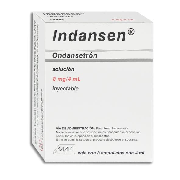 INDANSEN 3 AMP 8MG/4 ML