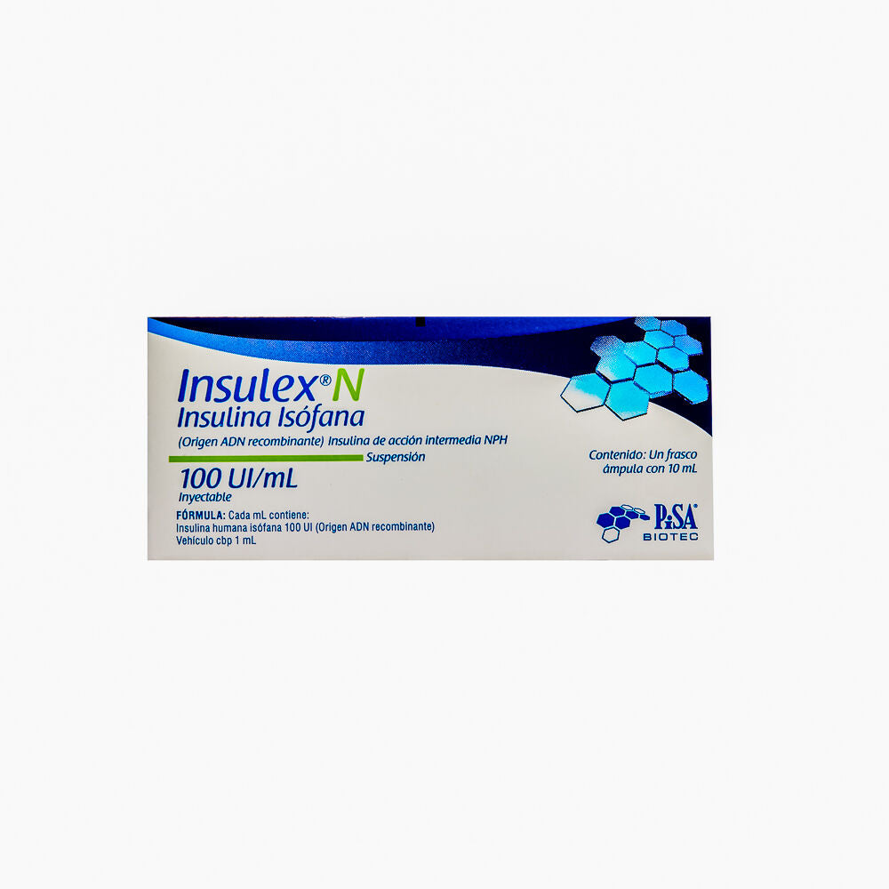 INSULEX N 100UI/ML C/10ML 1FCO SUI