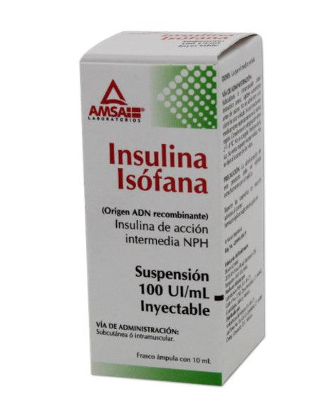 INSULINA HUM ISOF INT 1 FA 100UI/10 ML