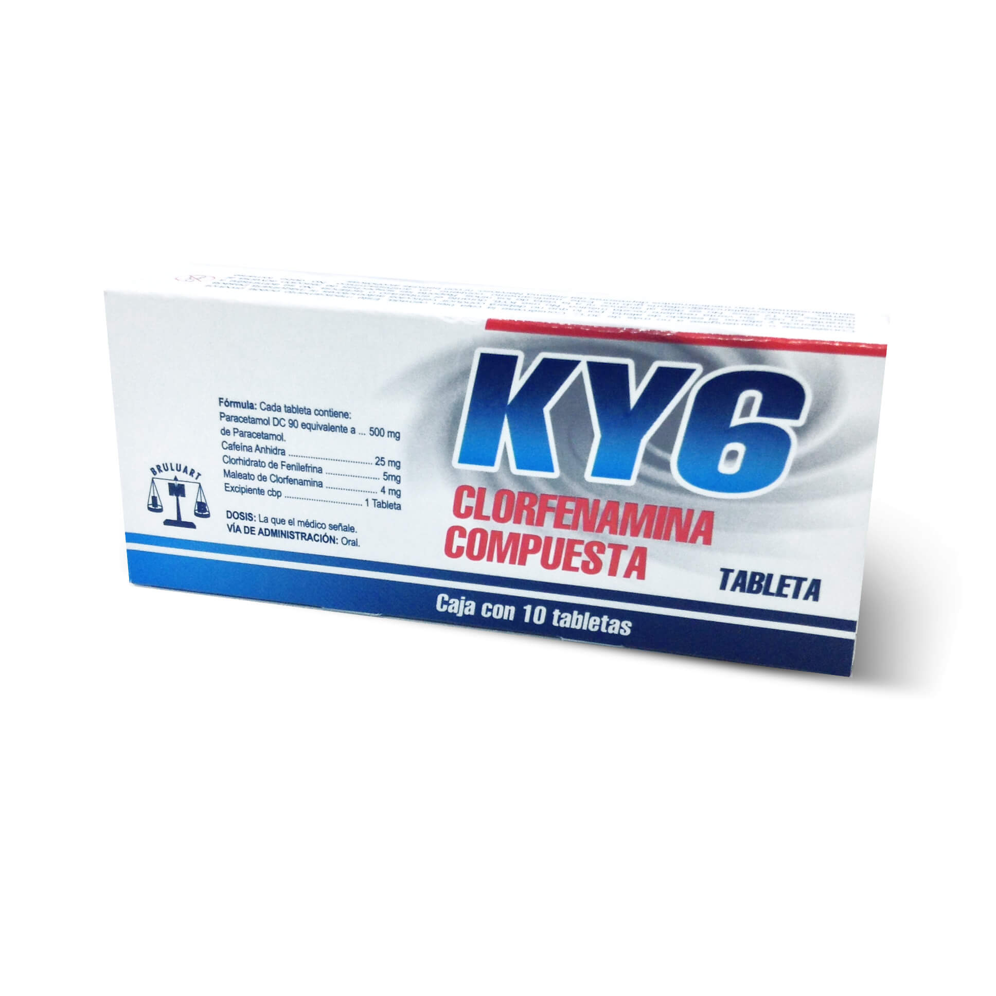 KY6 10 TAB 500/25/5/4 MG