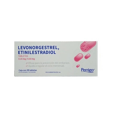 LEVO, ETINILESTRADIOL 21 TAB 0.15/0.03 M
