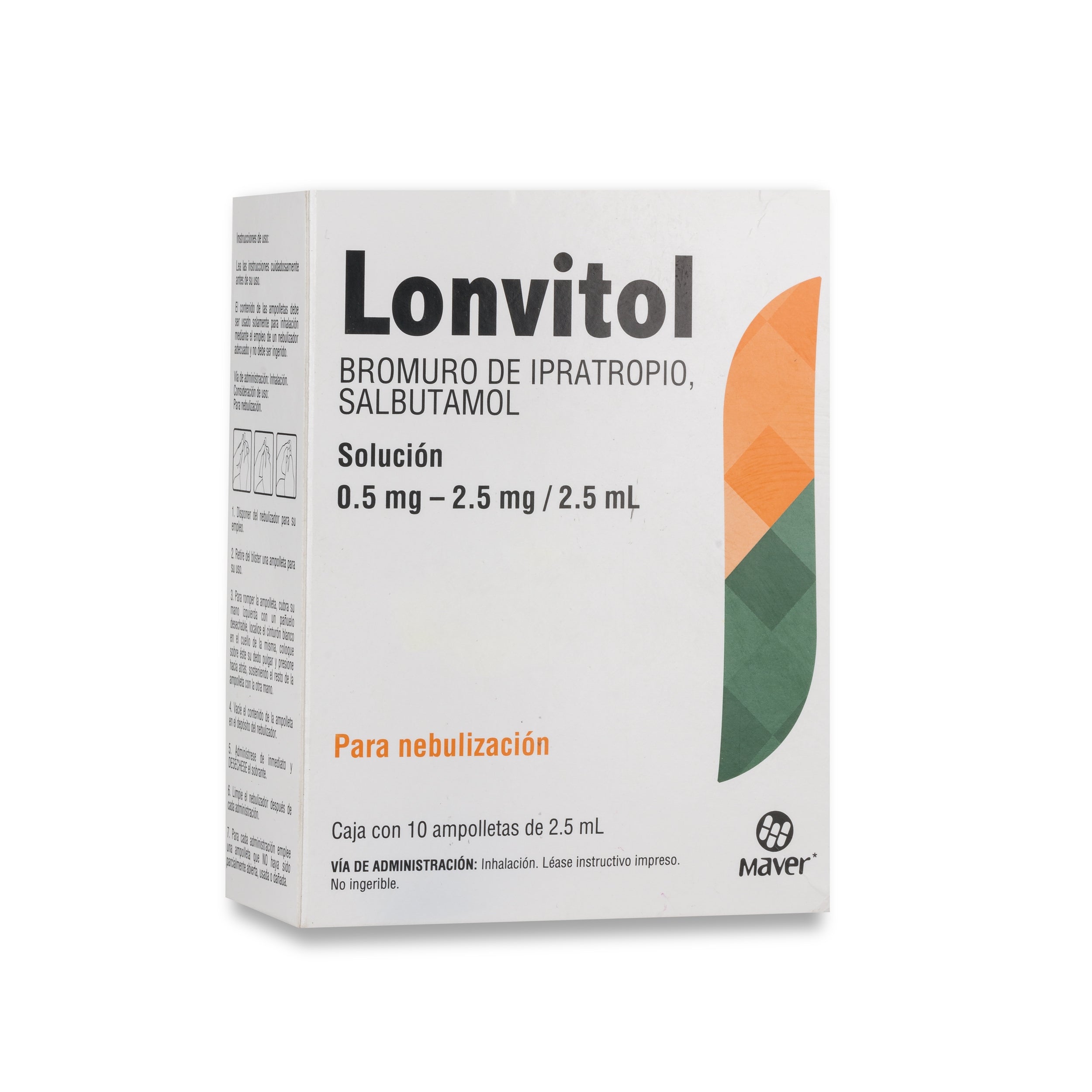 LONVITOL 10 AMP NEB 0.5/2.5MG MAVER