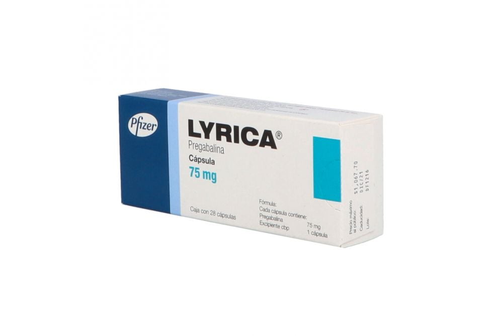 LYRICA 75 MG 28 CAPS