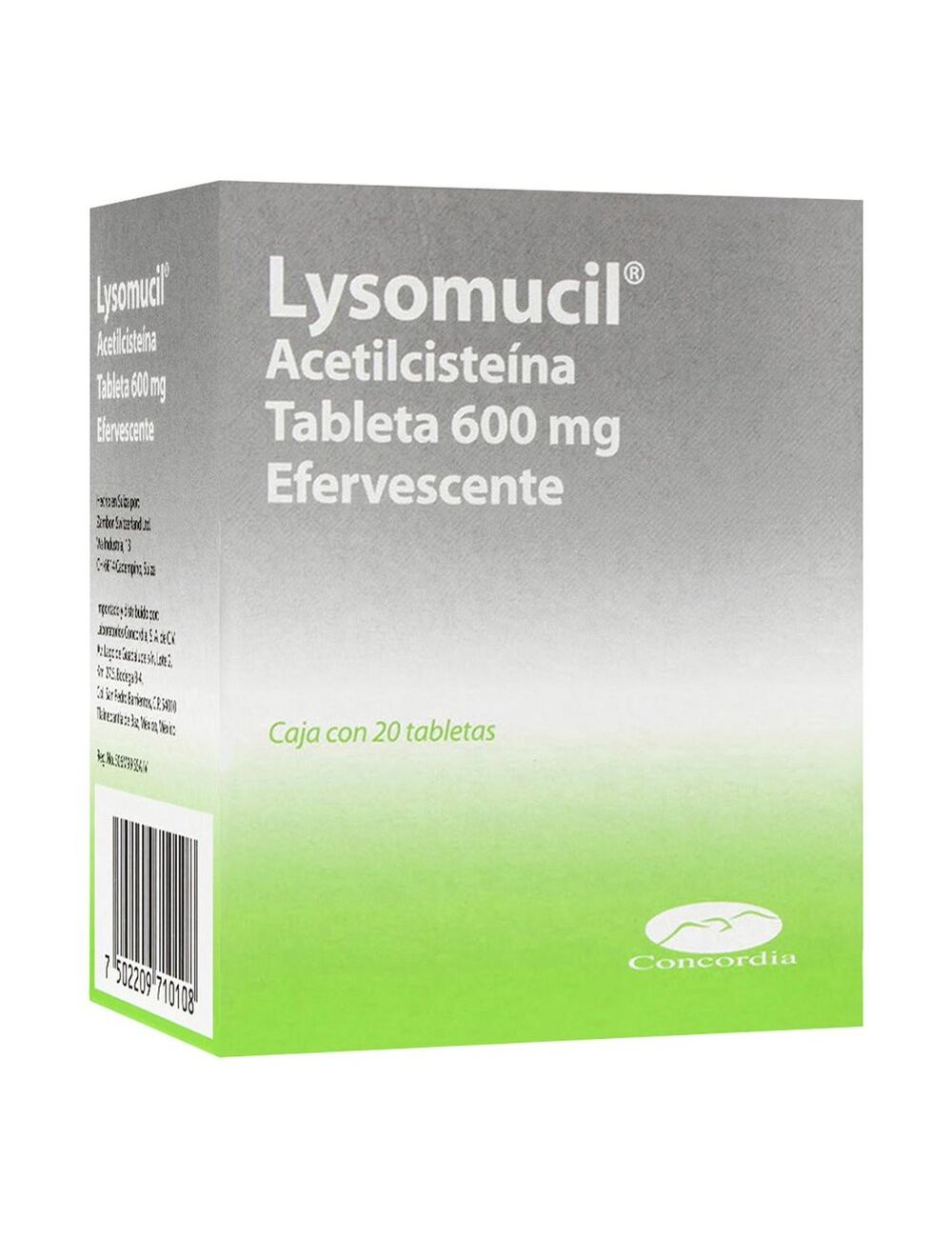LYSOMUCIL 600 MG 20 TAB EFERV
