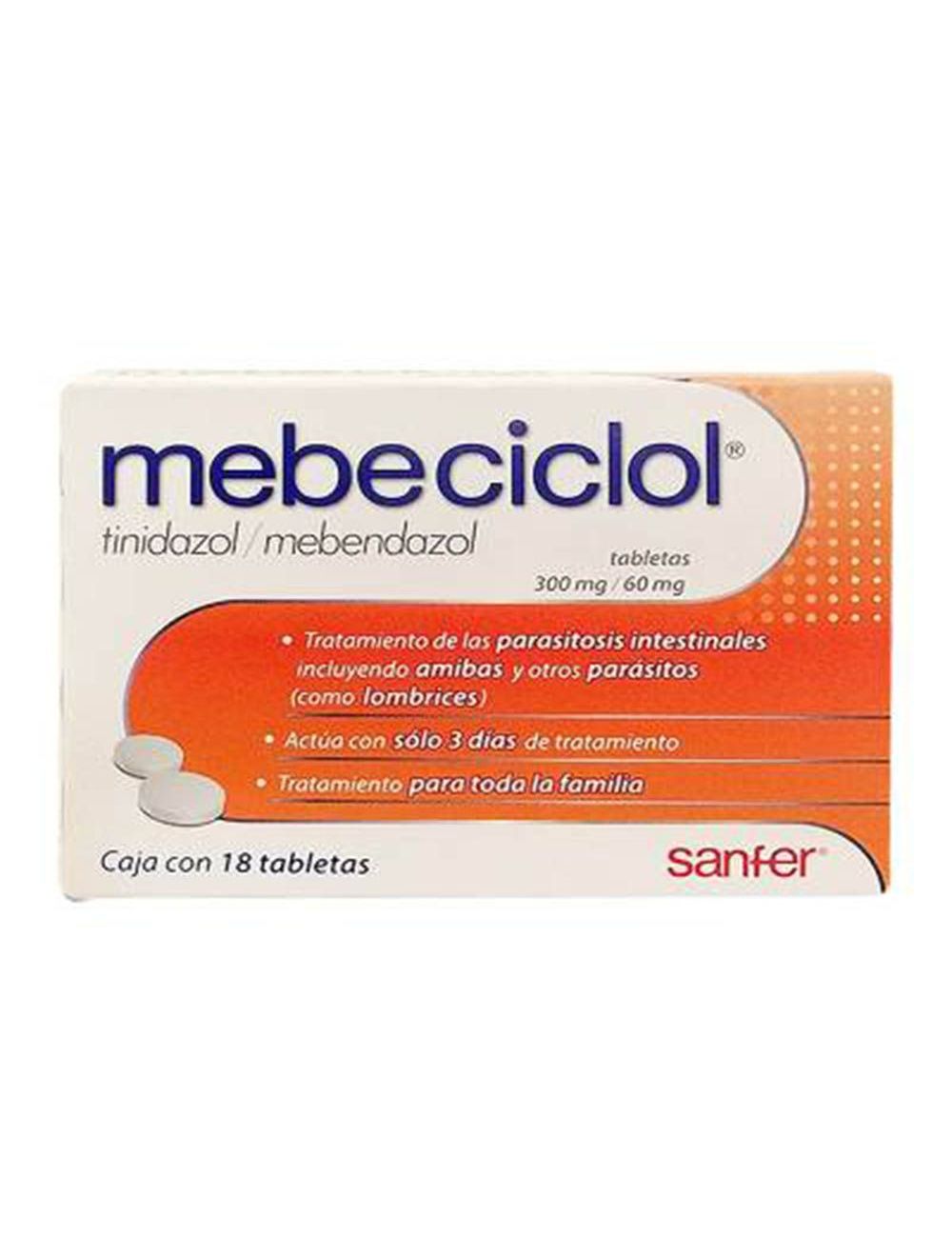 MEBECICLOL 60/300MG 18 TAB