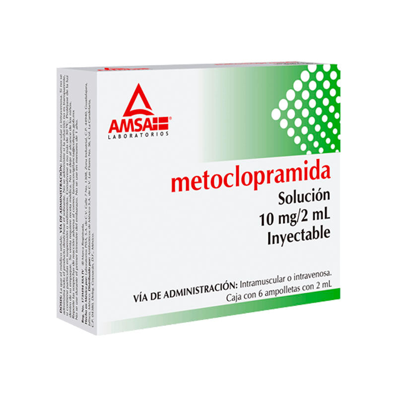 METOCLOPRAMIDA 6 AMP 10MG/2 ML