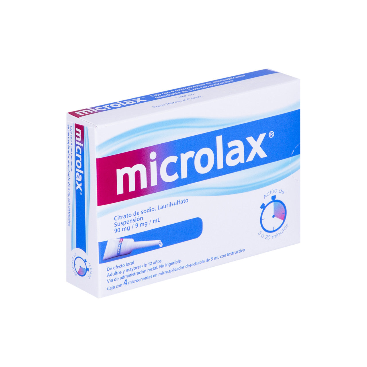 MICROLAX 90/9MG C/4 MICROENEMAS 5ML
