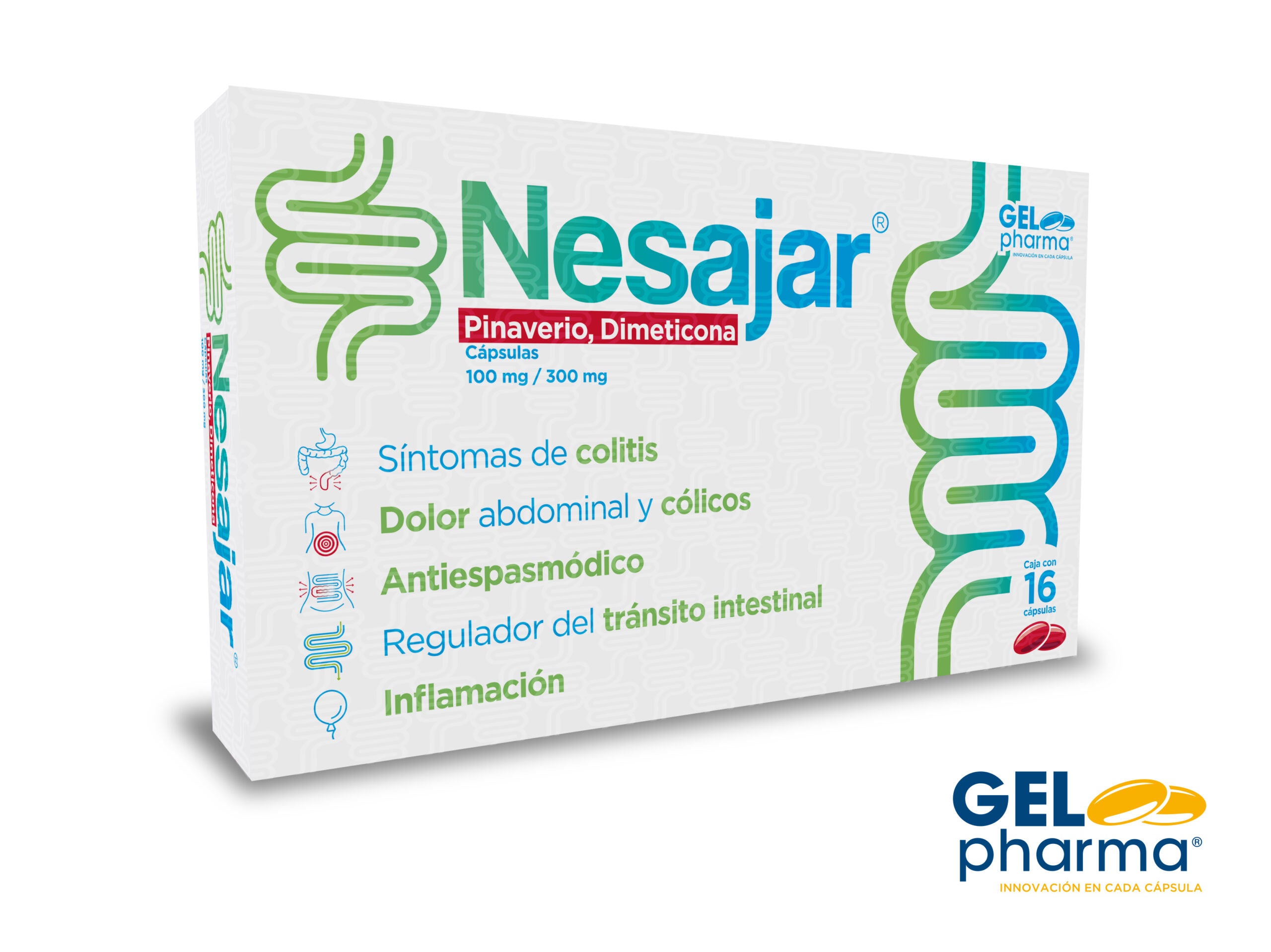 NESAJAR 16 CAPS 300/100 MG