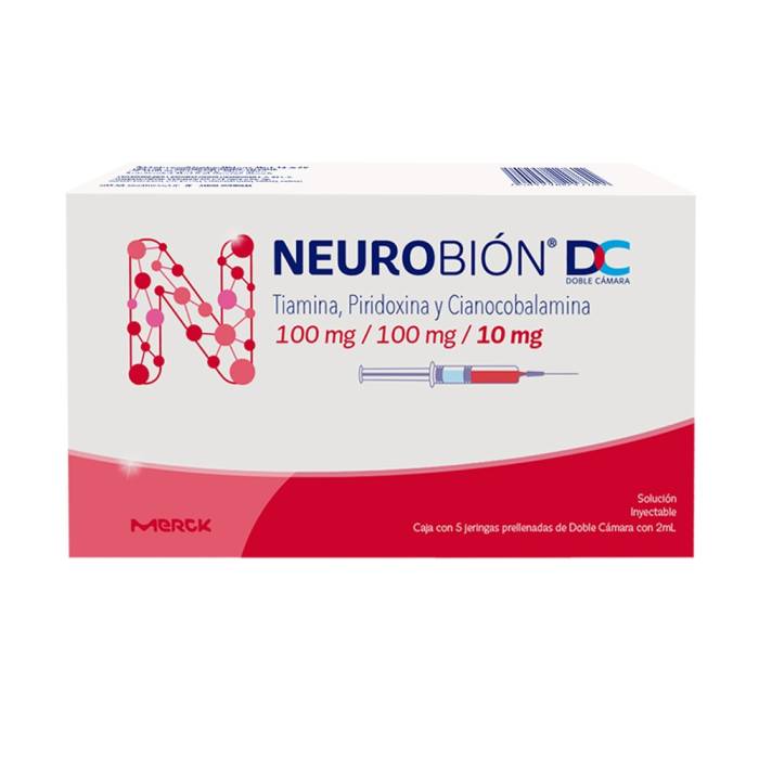 NEUROBION 10 MG SOL INY 5 JER