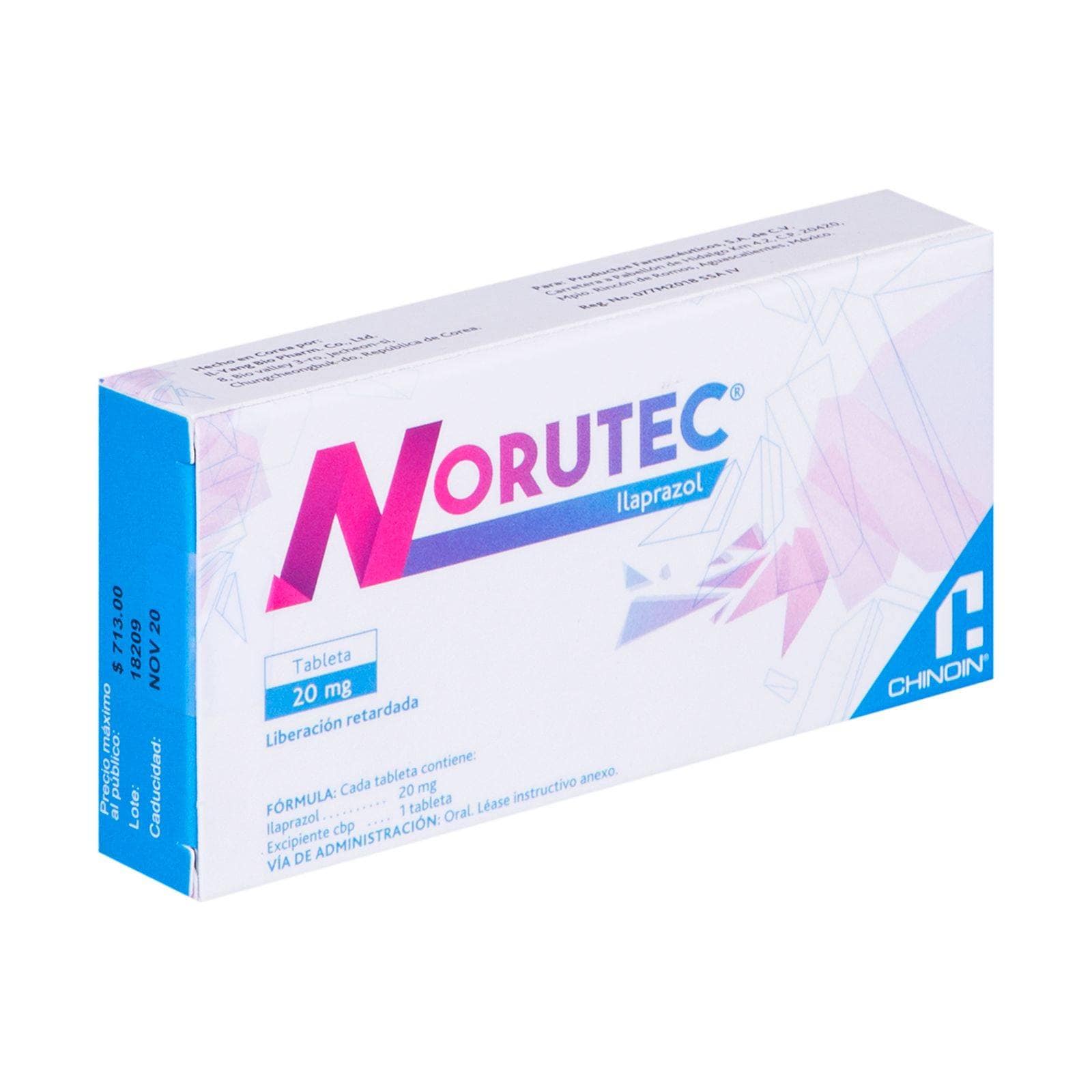NORUTEC 20 MG 14 TAB