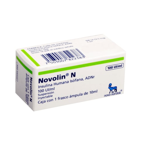 NOVOLIN-N 100 U VIAL AMP 1X10ML