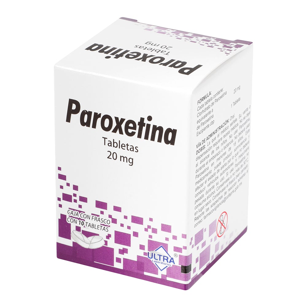 PAROXETINA 10 TAB 20MG ULTRA