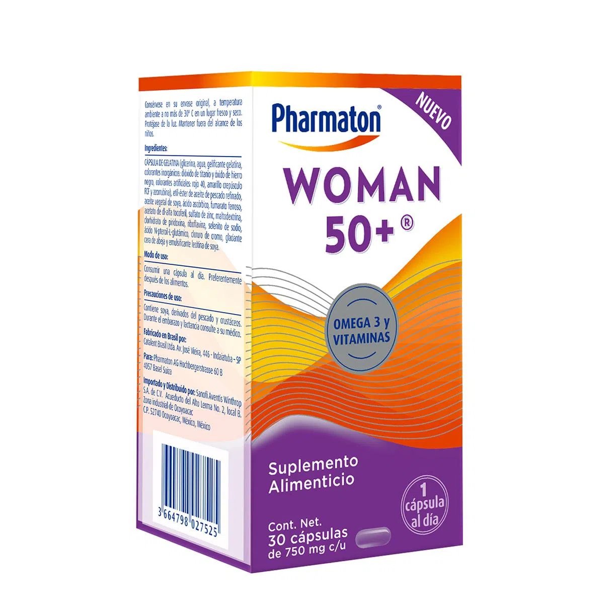 PHARMATON WOM50+ 750MG S ALI 30CAPS