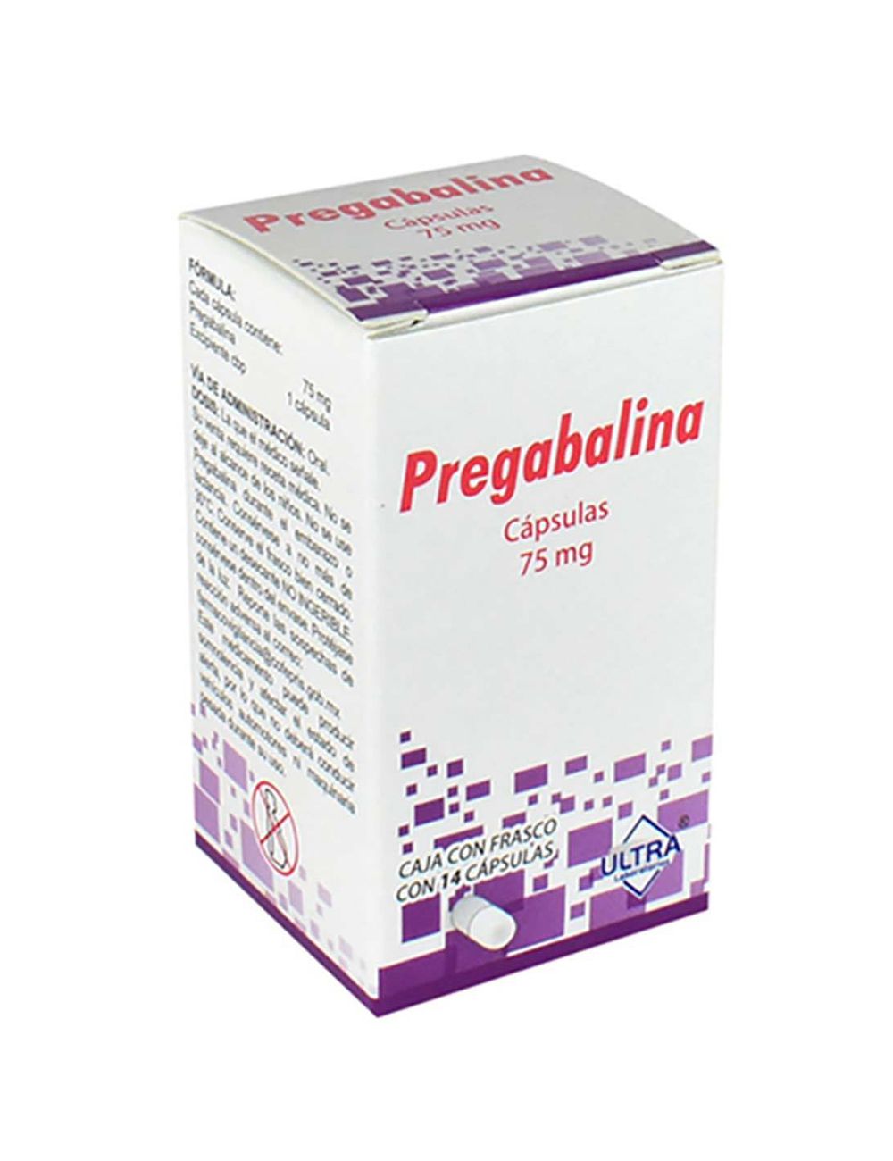 PREGABALINA 14 CAP 75MG ULTRA